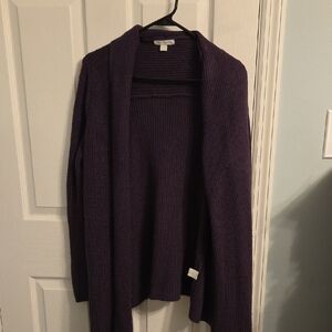 New York & Company Deep Purple Women's Cardigan